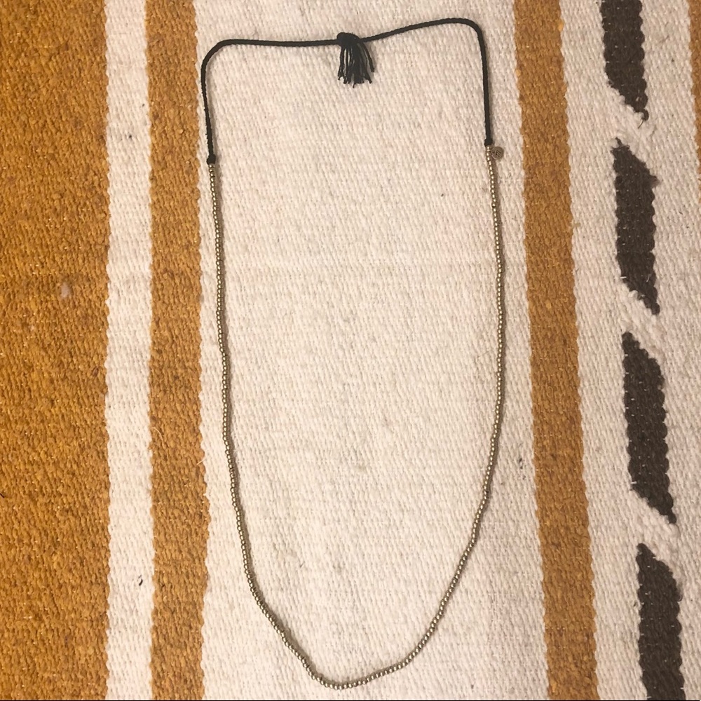 Madewell brass beaded necklace